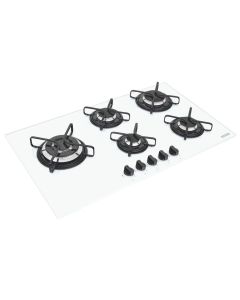 Cooktop a Gás Tramontina Penta Side Plus 5GG W TRI 90 Vidro Branco 1