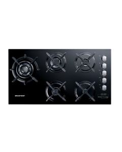 Cooktop 5 bocas Brastemp Preto a Gás Quadrichama Timer Touch BDT86AE Bivolt 1